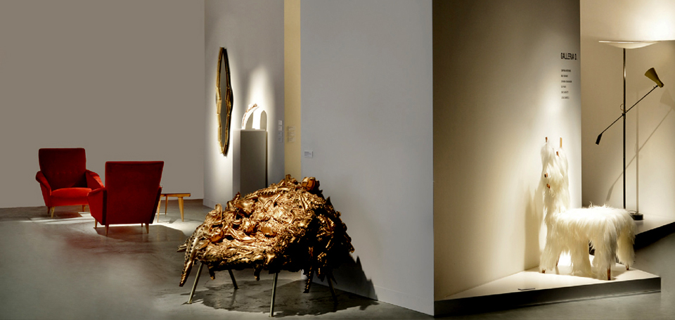 The set up designed by Bevilacqua Architects for Galleria O' at Design Miami/Basel 2013.